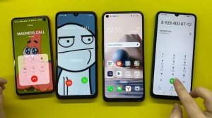 Incoming Call Samsung Galaxy S10E Vs Honor 9A / Outgoing Call Xiaomi Mi Note 7 Vs Oppo A55
