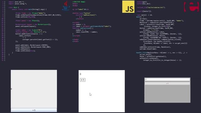 GUIs in 3 Languages: JavaScript/HTML, Java & Erlang - Language Comparison Series смотреть онлайн