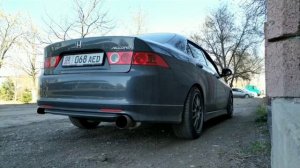 Honda Accord CL9 Exhaust sound - звук выхлопа Аккорд 7