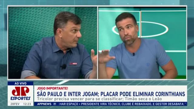 Pilhado e Mauro Cézar Pereira batem boca ao vivo no Bate Pronto da Jovem Pan смотреть онлайн