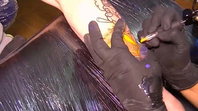 NEW SCHOOL TATTOO - time lapse смотреть онлайн