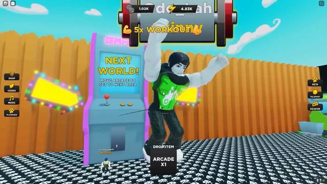 AKU JADI MANUSIA BER OTOT PALING KUAT SEDUNIA DI ROBLOX !!! смотреть онлайн