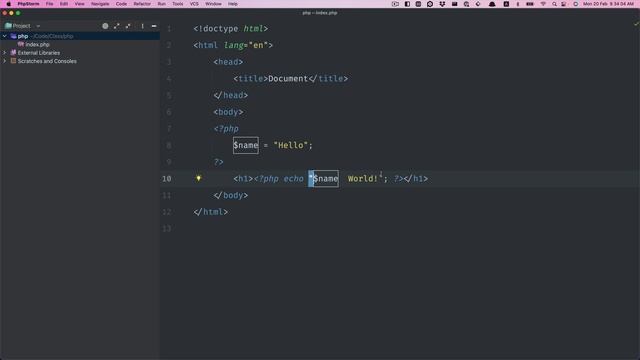 Class 01 Variables in PHP смотреть онлайн