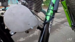 Простая установка веломотора F-80 на Фэтбайк!