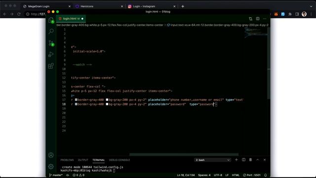 Instagram Web Like UI Part 1 Using Tailwind css смотреть онлайн