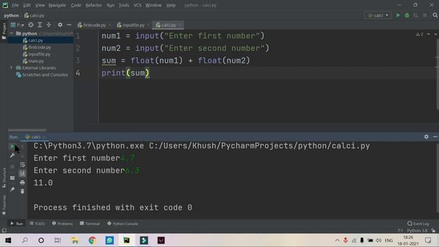 Making Simple Calculator in Python | Python Tutorials for Beginners in English | Part-5 | #Python смотреть онлайн
