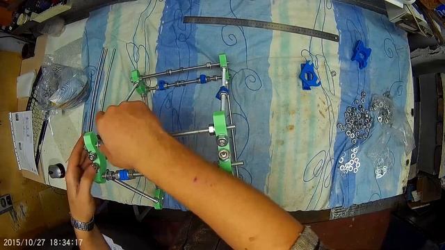 3D принтер Prusa Mendel i2 #5 соединение боковых треугольников смотреть онлайн