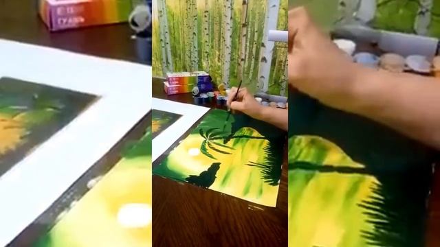 Рисуем с Олей! Урок 4. Остров. смотреть онлайн