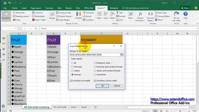 How to copy and paste multiple non adjacent cells / rows / columns in Excel смотреть онлайн