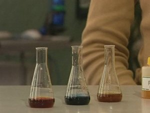 Химия. Опыты. Неорганика. Качественные реакции на железо (III)