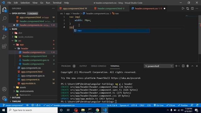 Angular 12 tutorial in Hindi #21 Header смотреть онлайн