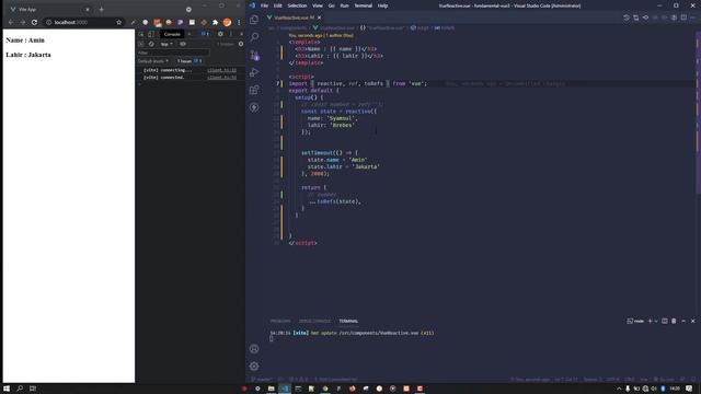Vue Js Basic 5 Reactive смотреть онлайн