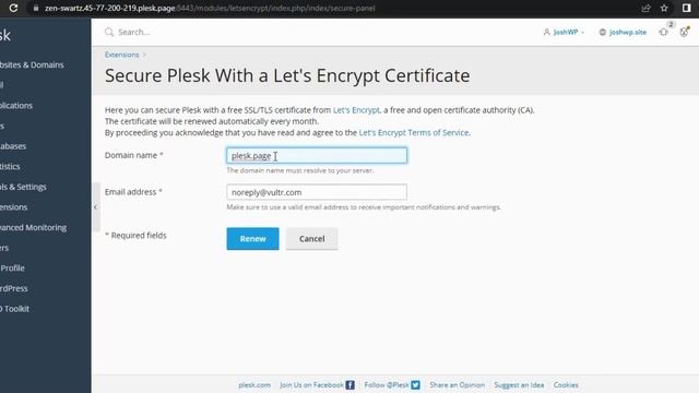 Vultr setup tutorial | How to set up Plesk on Vultr VPS add WordPress, free SSL, and more смотреть онлайн