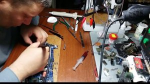 Перепайка usb разъема на ноутбуке