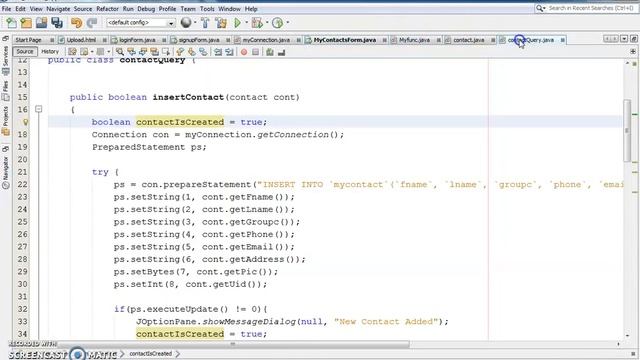 Java - Contact Management System Project In Java With MySQL Step By Step [with source code] Part 29 смотреть онлайн