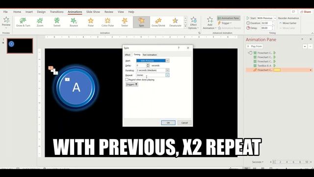 Presentation Tip - Spinning circle | 3 minutes Powerpoint Animation Tutorial смотреть онлайн