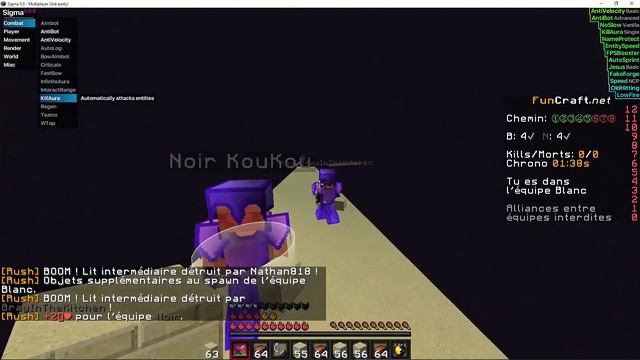 MINECRAFT SIGMA HACKED CLIENT | FUNCRAFT | T-LAUNCHER MINECRAFT LAUNCHER | B-HOP REACH FF AND MORE смотреть онлайн