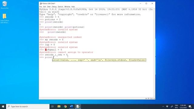 Learn Python with Minecraft - Part 2: Syntax and Variables - Lesson 5: Syntax Rules смотреть онлайн