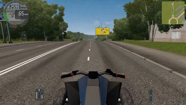 TESLA CYBERQUAD-CITY CAR DRIVING.Электрический квадроцикл Тесла. смотреть онлайн