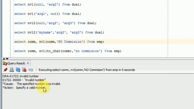 SQL Tutorial : Difference Between NVL and NVL2 functions in sql смотреть онлайн