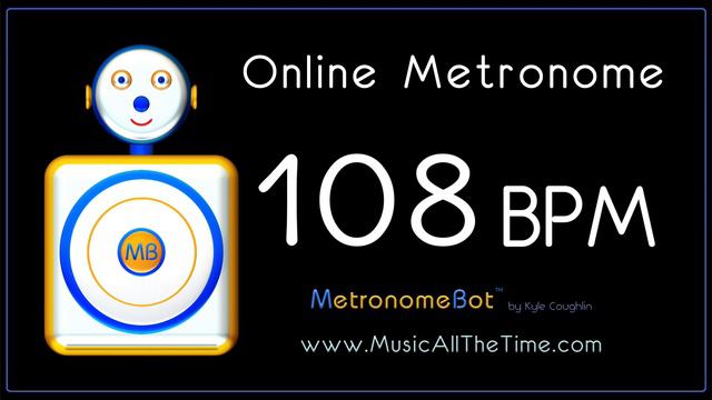 Online Metronome at 108 BPM MetronomeBot смотреть онлайн