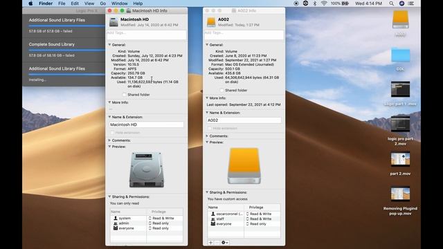 Logic Pro X moving Libraries to an external SSD Hard Drive Macbook Pro M1 Pro смотреть онлайн