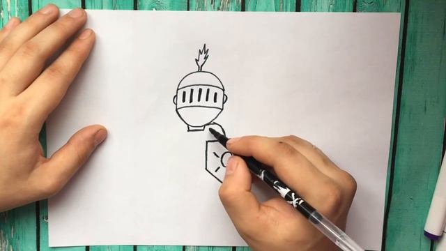 Как нарисовать Рыцаря ЛЕГКО | How to Draw a Knight EASY Step by Step смотреть онлайн