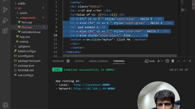 Vue JS Tutorial 2 | v-if | v-for | map | iHi | Hindi | Urdu смотреть онлайн
