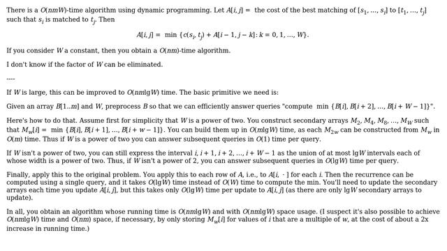Computer Science: How to efficiently code Dynamic Time Warping algorithm with a locality constrain? смотреть онлайн