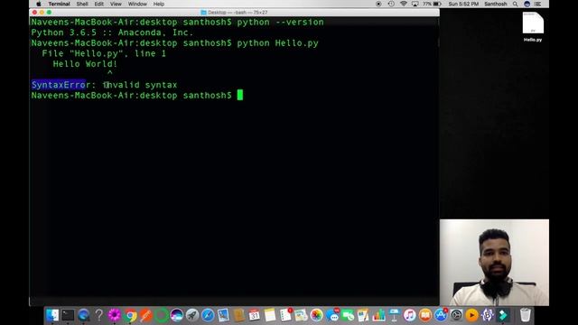 #0 Hello World in #Python | Vothla's Coding | 1000 Python Programs смотреть онлайн