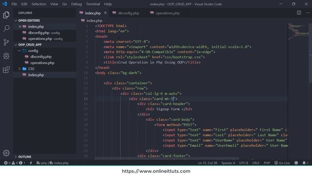Crud Operation in Php Using OOP (P-01) смотреть онлайн