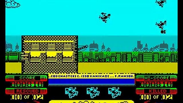 Kamikaze Walkthrough, ZX Spectrum смотреть онлайн