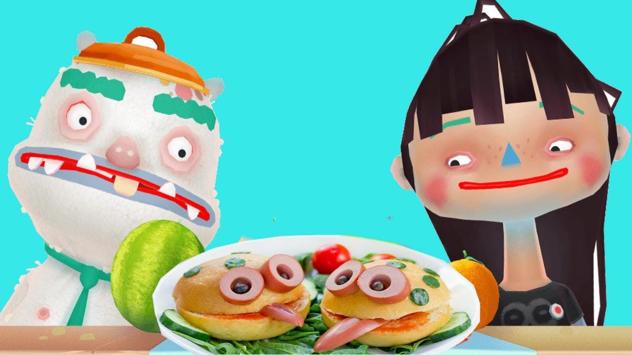 ГОТОВКА ЧЕЛЕНДЖ # 2  - Готовим еду, мультик - игра готовка