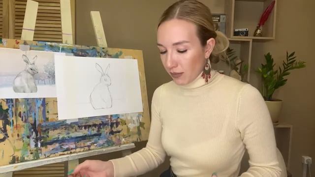 Мастер-класс с Анастасией Корниловой «Рождественский зайчик» смотреть онлайн