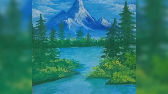 Easy watercolour Landscape painting | | Watercolour drawing смотреть онлайн