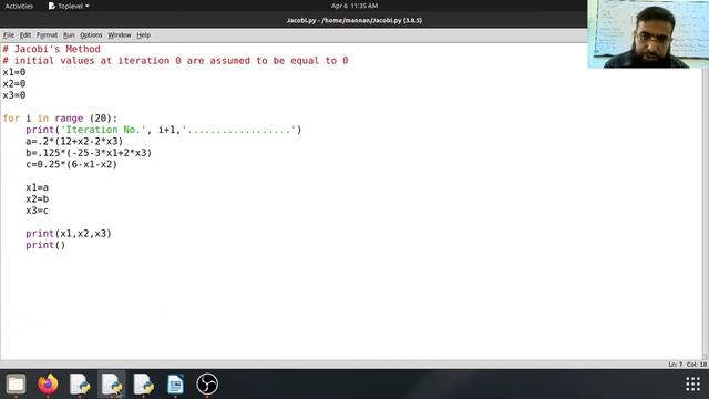 NA-13 | 6 Apr | Python codes | Jacobi's method | Gauss Seidel merhod | Numerical analysis | Numeric смотреть онлайн