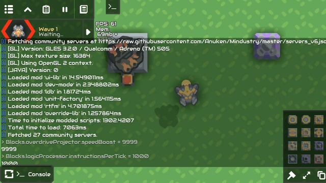 Mindustry Mod Review #3 | Developer Mode