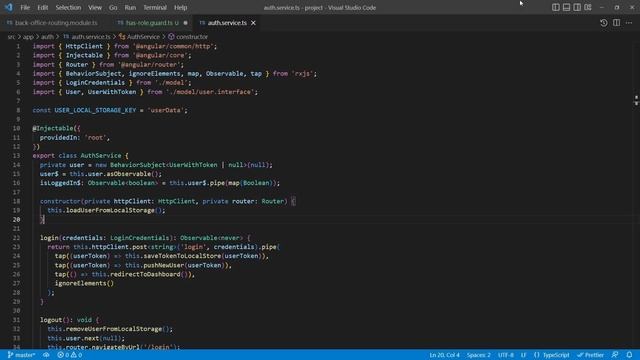 Control de Acceso Basado en Roles(RBAC) en Angular, usando Guardas y Directivas Estructurales. смотреть онлайн