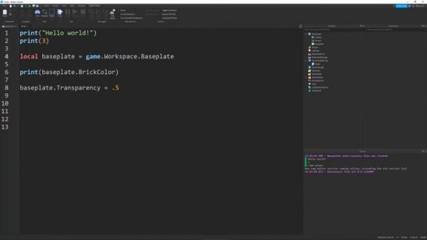 How to SCRIPT in Roblox #1 - Intro to Lua
