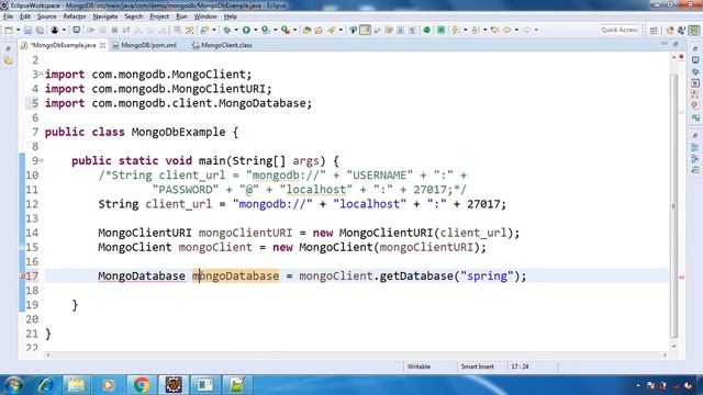 Java-MongoDB Connection Using MongoClient смотреть онлайн