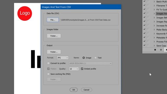 Photoshop Script Image And Text From CSV смотреть онлайн
