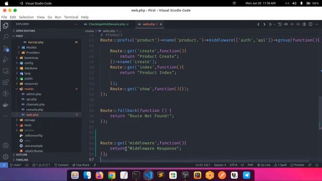 6. Middleware In Laravel | Laravel 9 Full Course смотреть онлайн