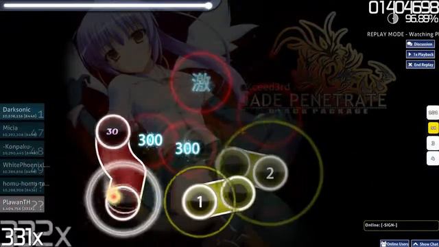 Osu! S.S.H. - Intersect Thunderbolt [Insane] смотреть онлайн