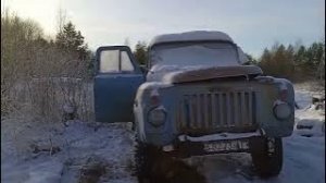 Газ-52 заводим в мороз.