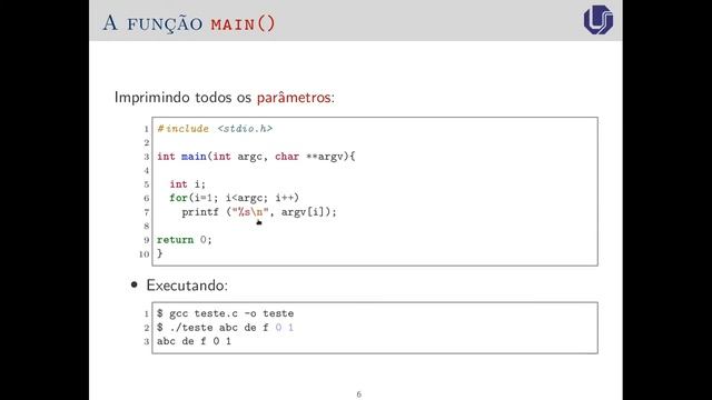 [C] 58. A função main() e os parâmetros argc e argv смотреть онлайн
