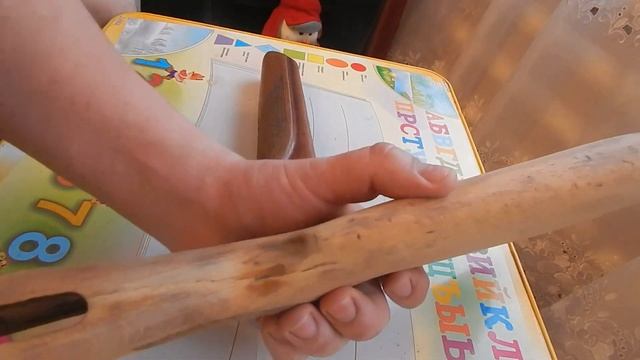 Ремонт трещины и покрытие приклада ружья ИЖ 27 льняным маслом. смотреть онлайн