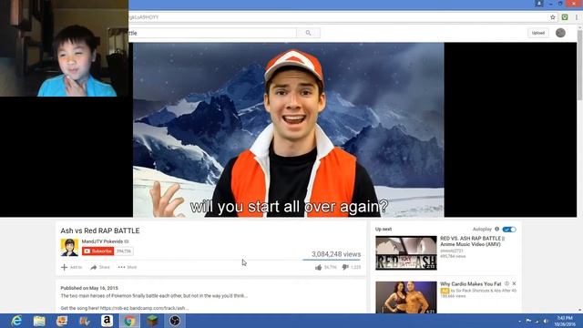 Let`s React To Ash VS Red Rap Battle смотреть онлайн