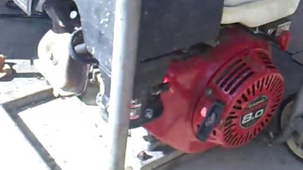 Honda Generator GX240 test run