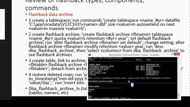 Oracle Flashback Operations Fundamentals 5 смотреть онлайн