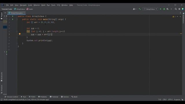 Sum Of Elements In An Array in Java Programming смотреть онлайн